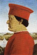 Piero della Francesca Federico di Montefeltro oil painting artist